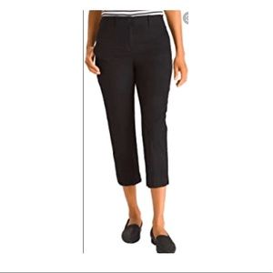 NEW Chicos Stretch Casual Straight Leg Crop Pants